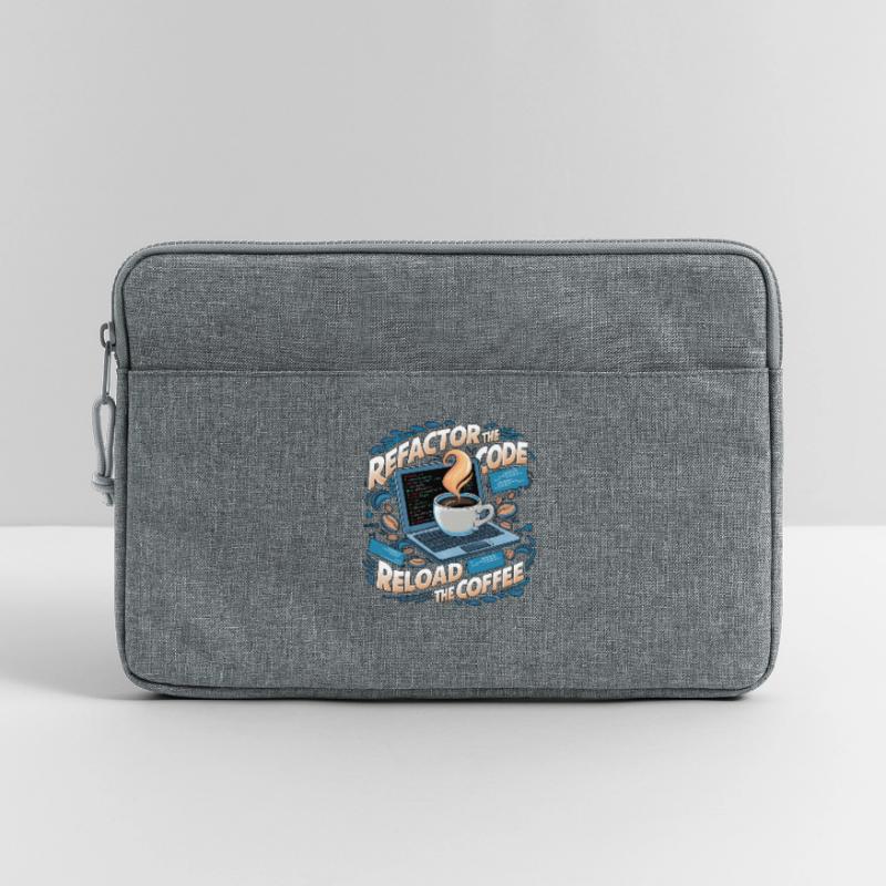 Programmers generate code from coffee Laptop bag 13"