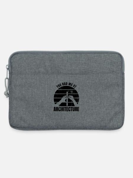 You Had Me At Architecture - Laptoptasche 13" - Grau meliert
