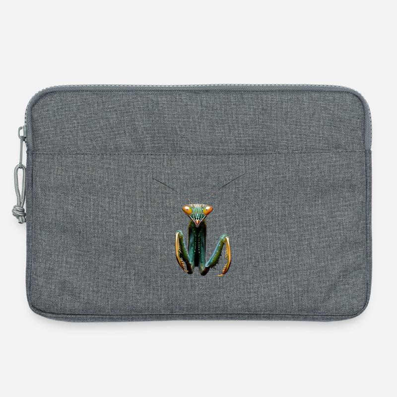 Gottesanbeterin Praying Mantis Liebe Fangschrecken - Laptoptasche 13" - Grau meliert