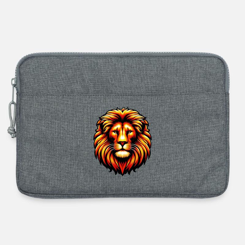 Löwe - Laptoptasche 13" - Grau meliert