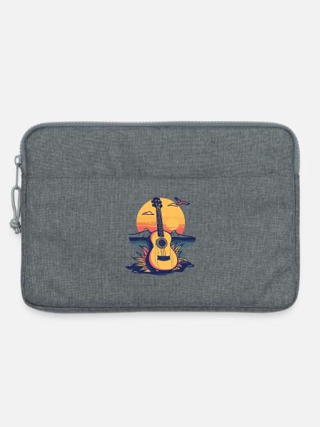 Ukulele Grafik - Laptoptasche 13" - Grau meliert