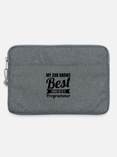 Programmierer Sohn - Laptoptasche 13" - Grau meliert