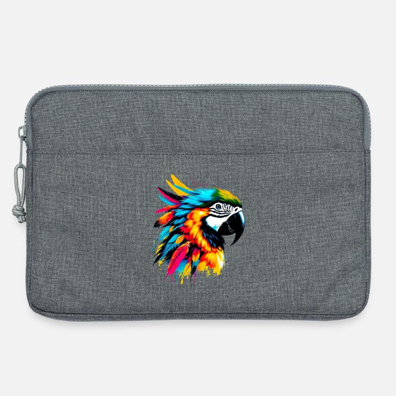 Papagei - Laptoptasche 13" - Grau meliert