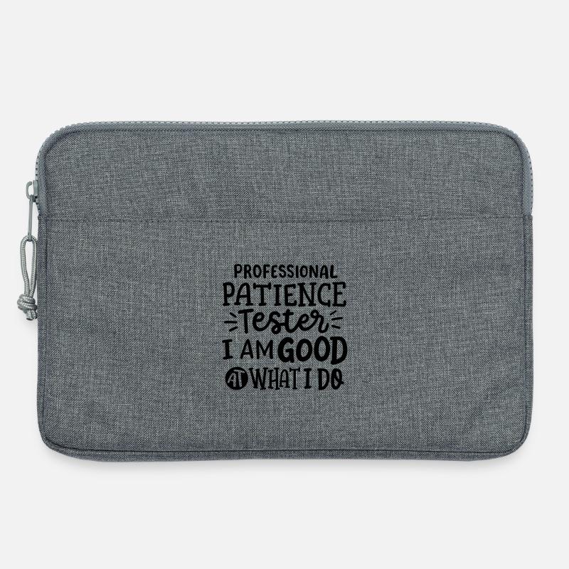 Sarkastischer Humor Sarkasmus - Laptoptasche 13" - Grau meliert