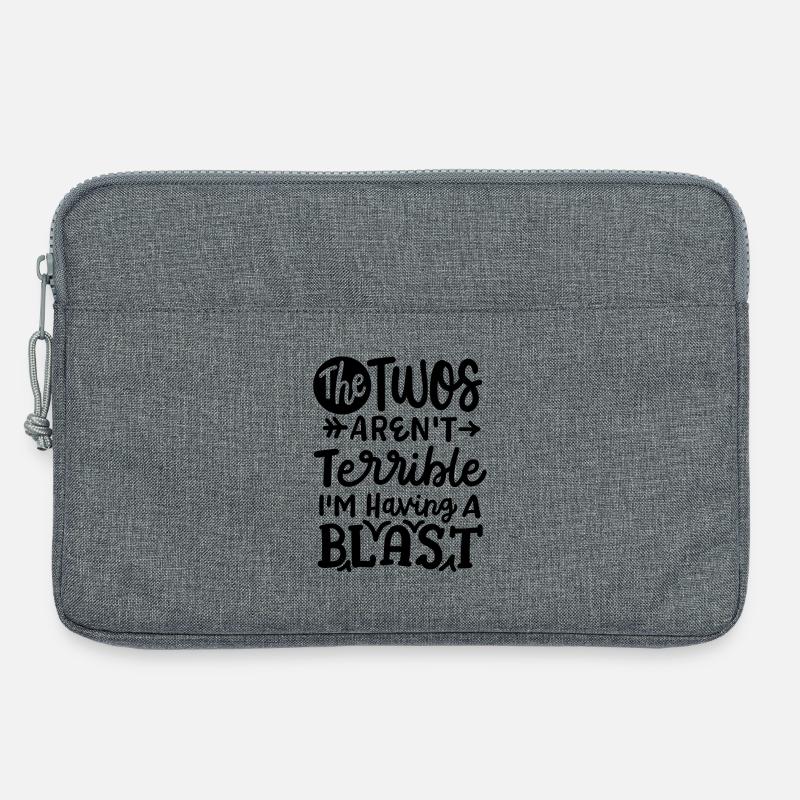 Kleinkind Kinder Spruch - Laptoptasche 13" - Grau meliert