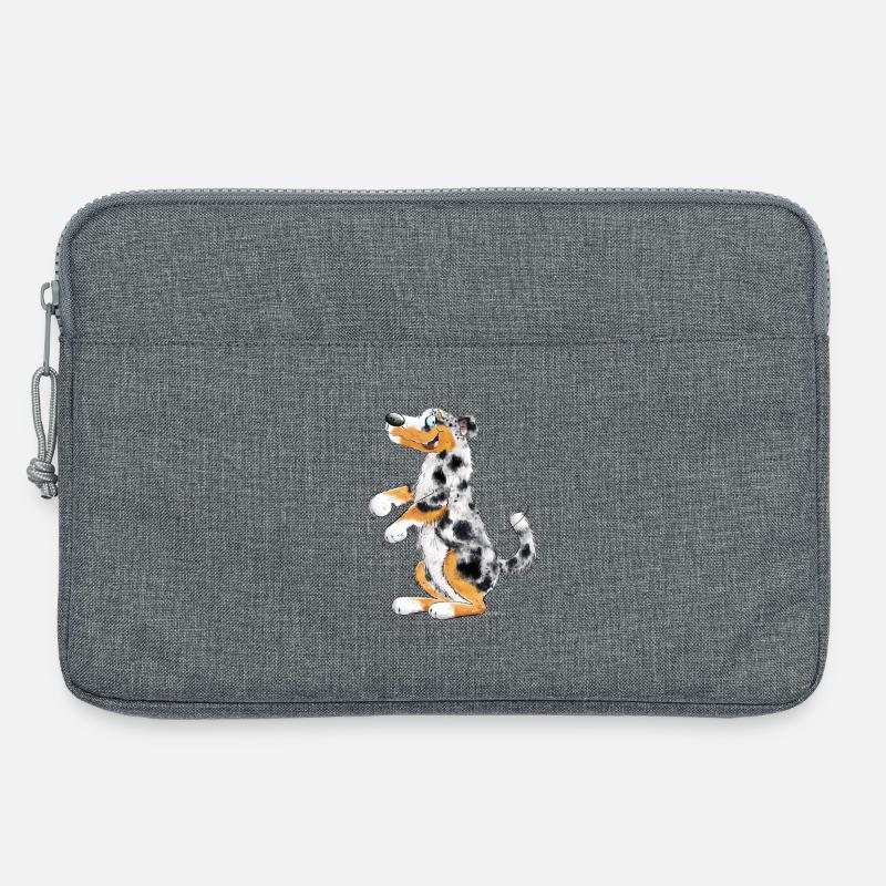 Funny Australian Shepherd - Laptoptasche 13" - Grau meliert