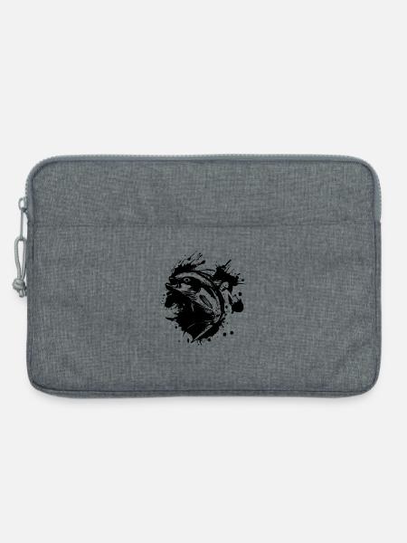 Fischen - Laptoptasche 13" - Grau meliert