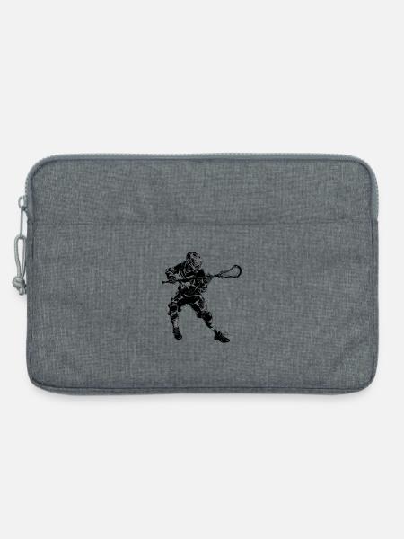 Lacrossespieler - Laptoptasche 13" - Grau meliert