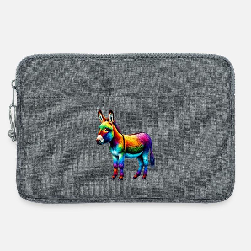 Esel-Maultier - Laptoptasche 13" - Grau meliert