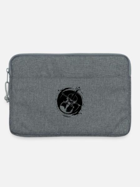 Geige Skizze - Laptoptasche 13" - Grau meliert