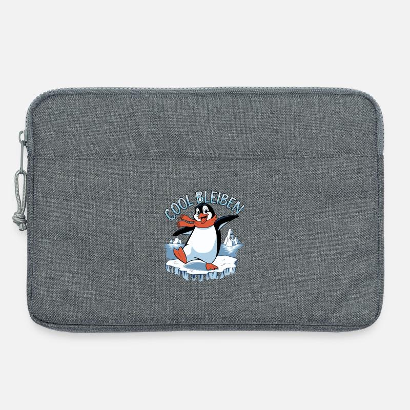cool bleiben - Laptoptasche 13" - Grau meliert