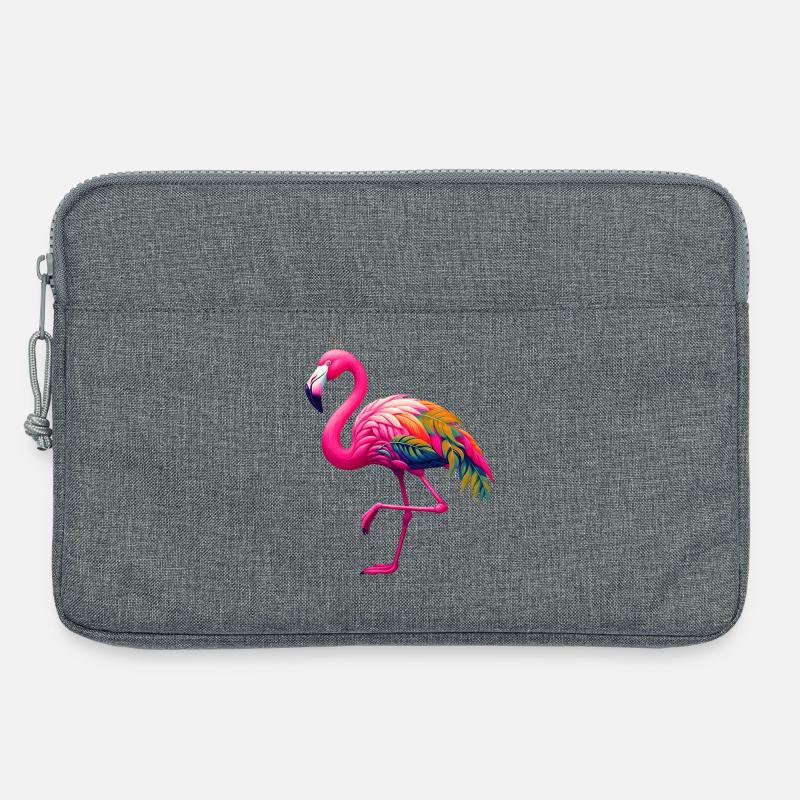 Flamingo - Laptoptasche 13" - Grau meliert