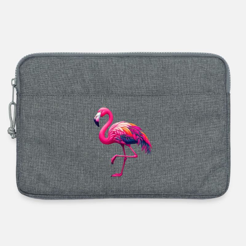 Flamingo - Laptoptasche 13" - Grau meliert