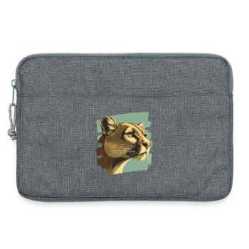 Lion from mountain Retro - Laptoptasche 13" - Grau meliert - Vorne