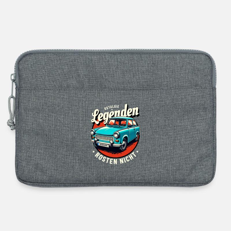 Ostalgie Legende Rennpappe  Trabi DDR Retro - Laptoptasche 13" - Grau meliert