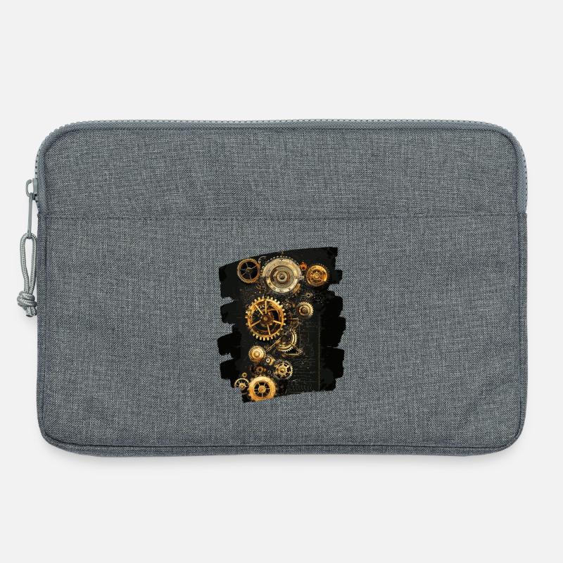 Steampunk Uhrwerk - Laptoptasche 13" - Grau meliert