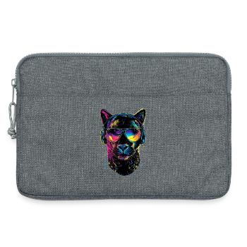 Panther Leopard Raubkatze Süße Großkatze Panter - Laptoptasche 13" - Grau meliert - Vorne
