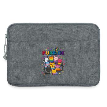 Purride LGBT Katzen - Laptoptasche 13" - Grau meliert - Vorne
