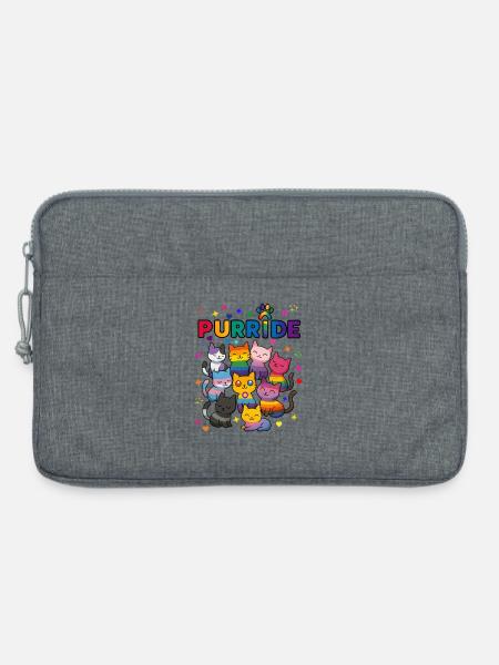 Purride LGBT Katzen - Laptoptasche 13" - Grau meliert