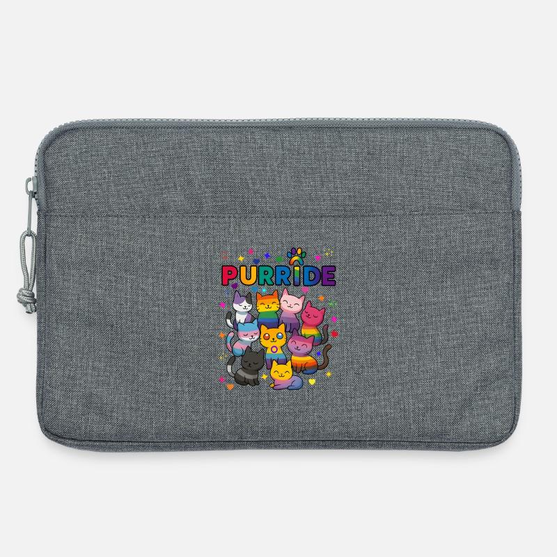 Purride LGBT Katzen - Laptoptasche 13" - Grau meliert