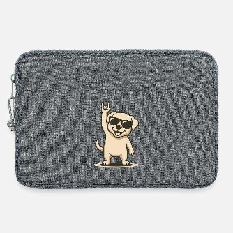 Rock'n'Wuff - Laptoptasche 13" - Grau meliert