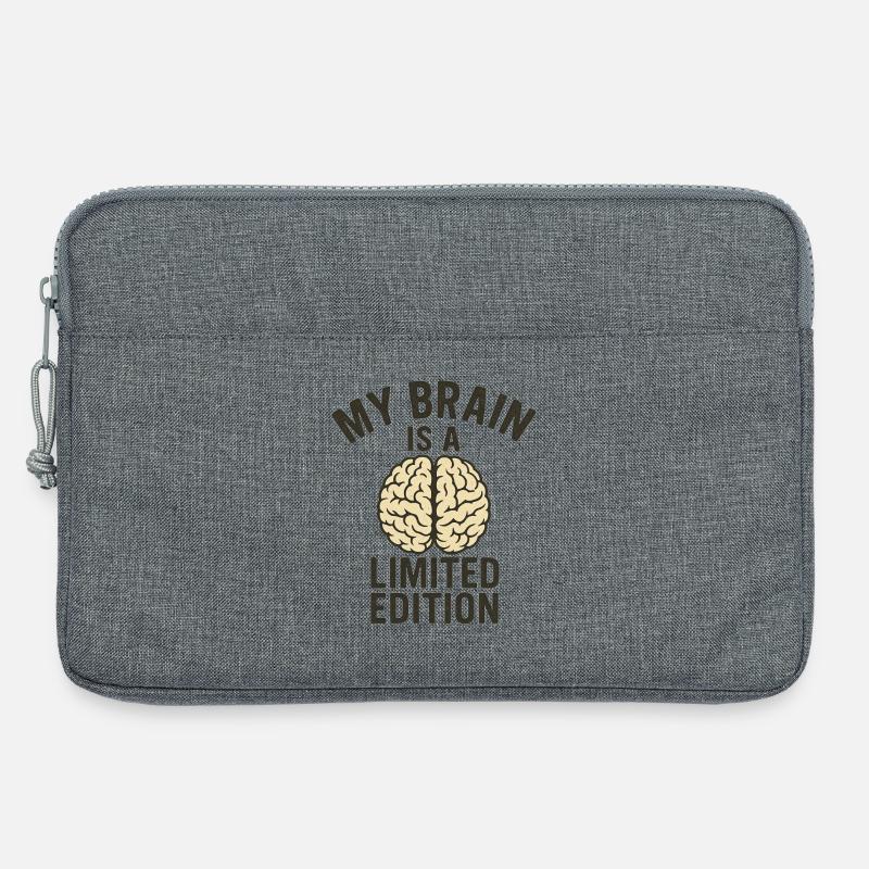 My Brain ist eine limitierte Auflage - Laptoptasche 13" - Grau meliert