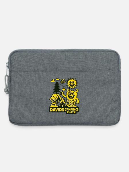 David´s Campingplatz - Laptoptasche 13" - Grau meliert