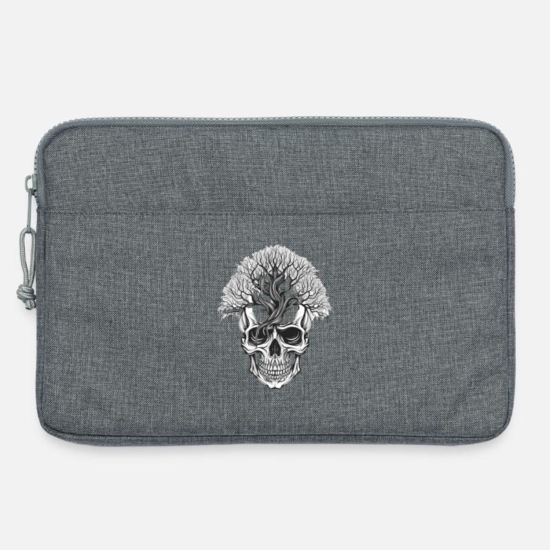 Waldbaum Skull Kunstdesign - Laptoptasche 13" - Grau meliert