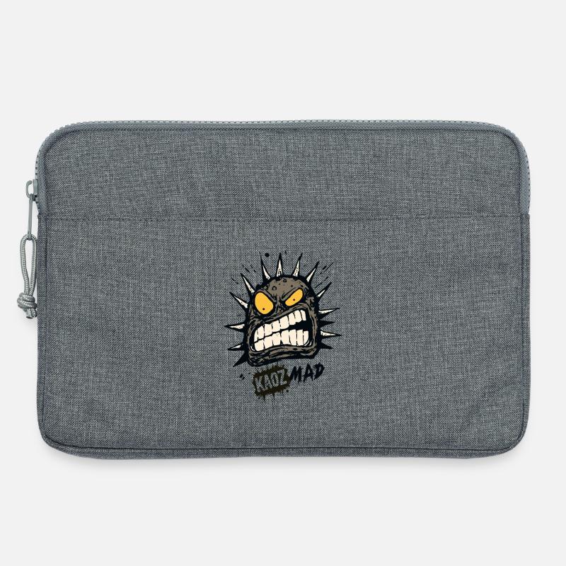 Wütendes Monster  - Laptoptasche 13" - Grau meliert