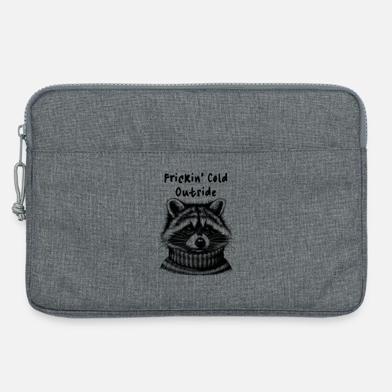 Frickin Cold Outside Waschbär - Laptoptasche 13" - Grau meliert