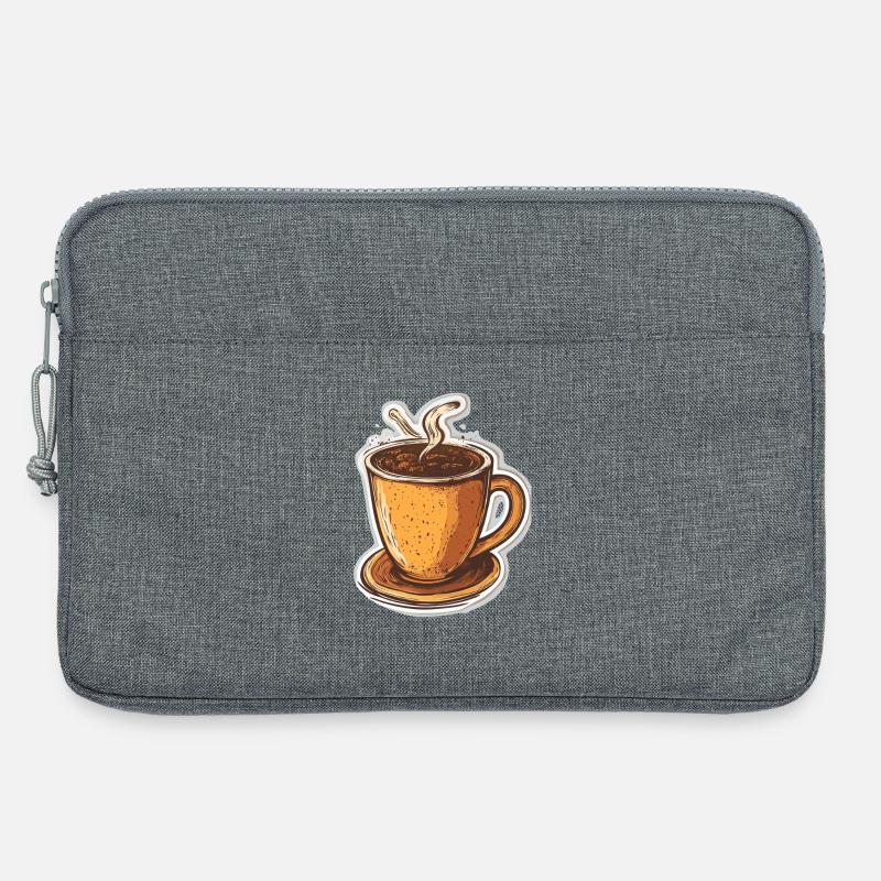 Kaffee - Laptoptasche 13" - Grau meliert
