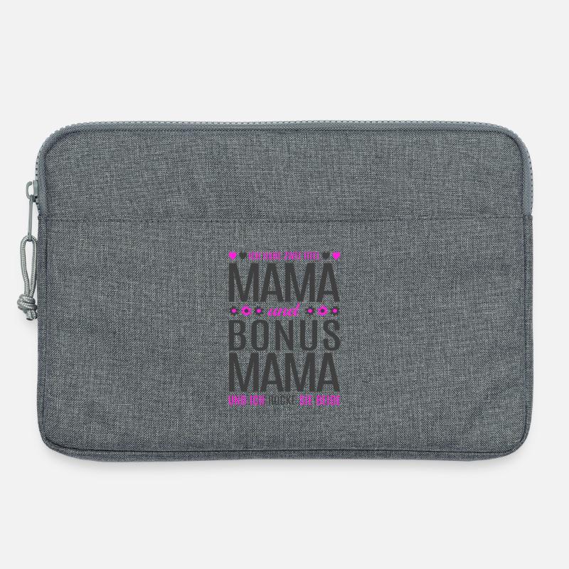 Mama Bonus Mama Stiefmutter Muttertag Geschenk - Laptoptasche 13" - Grau meliert