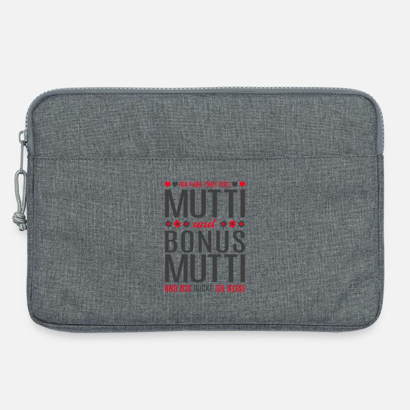 Mama Mutti Mutter Bonus Mutti Muttertag Geschenk - Laptoptasche 13" - Grau meliert