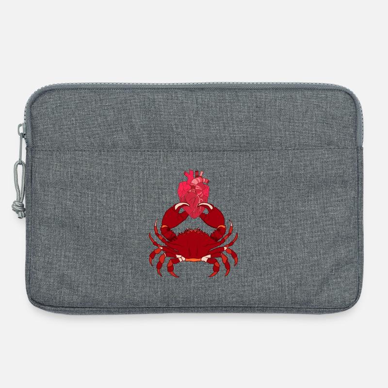 Krebs - Laptoptasche 13" - Grau meliert