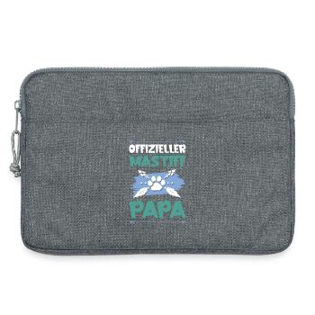 mastiff hunde papa - Laptoptasche 13" - Grau meliert - Vorne