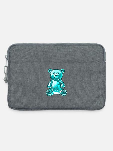 Gummibär Türkis - Laptoptasche 13" - Grau meliert