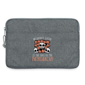 Ma saison préférée est La chute du patriarcat - Sacoche pour ordinateur portable 13 pouces - gris chiné - Devant