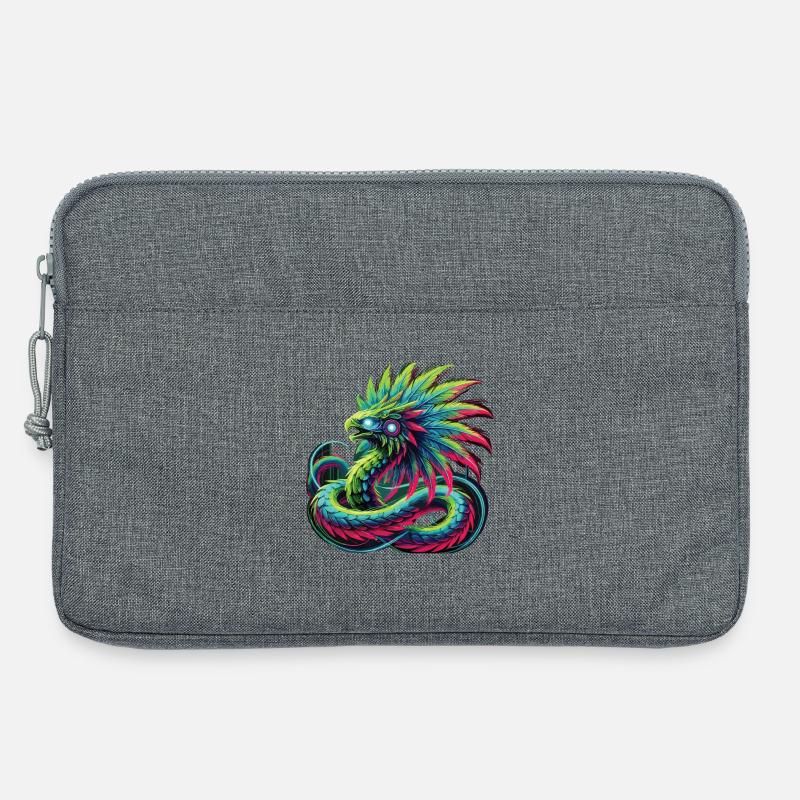 Azteken Drache - Laptoptasche 13" - Grau meliert