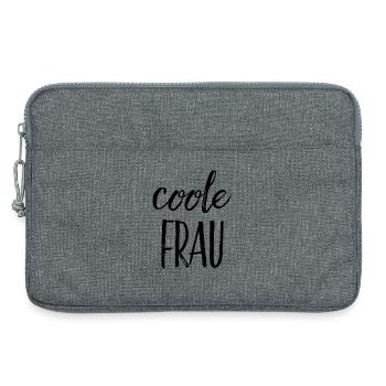 Cool woman - Laptop bag 13" - heather grey - Front