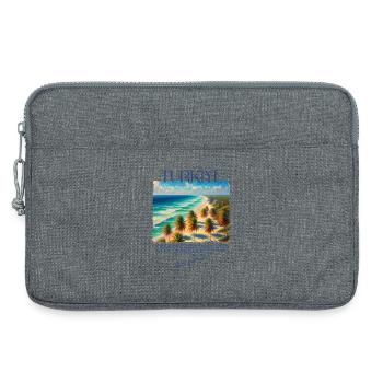 Turkey Bodrum Beach Holiday Design – Visit Bodrum - Laptop bag 13" - heather grey - Front