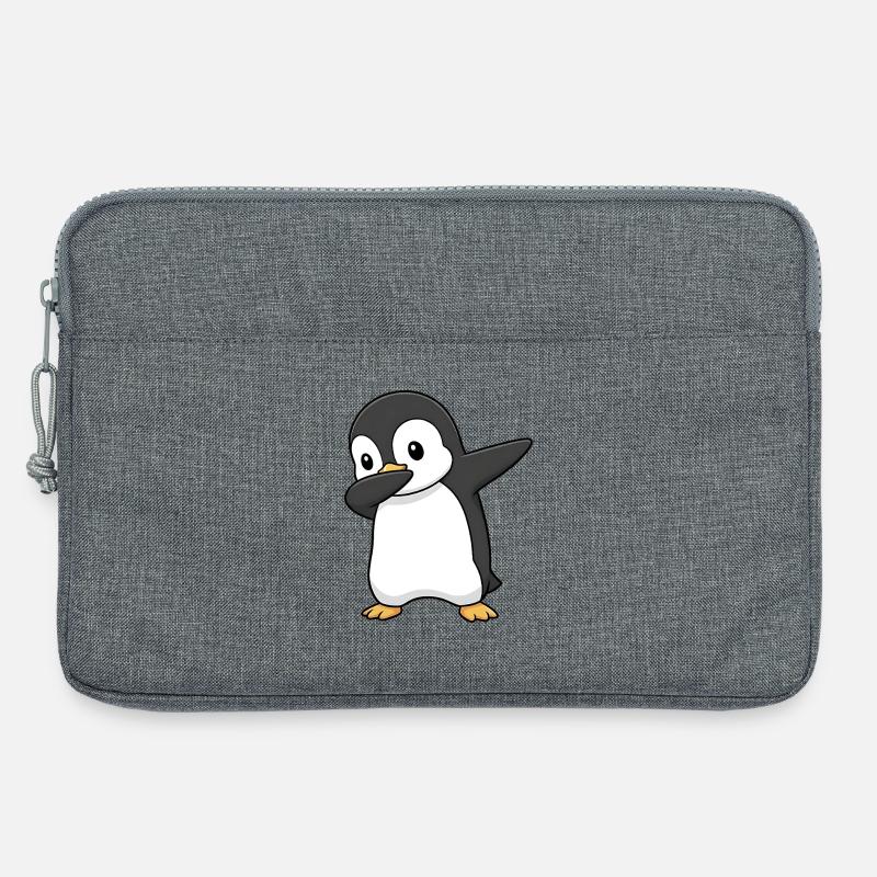 Dabbing Pinguin - Laptoptasche 13" - Grau meliert