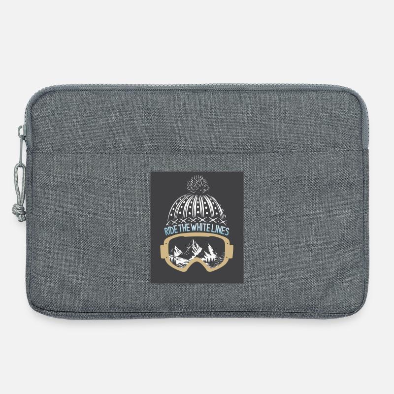 Ride the White Lines - Laptoptasche 13" - Grau meliert