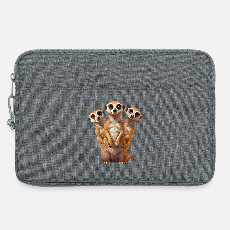 Erdmaennchen - Laptoptasche 13" - Grau meliert