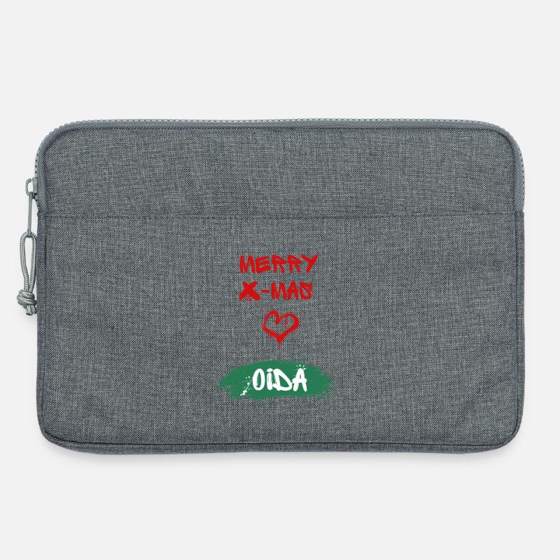 Xmas, Oida - Laptoptasche 13" - Grau meliert