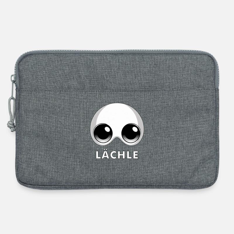 KOPF LÄCHLE - Laptoptasche 13" - Grau meliert