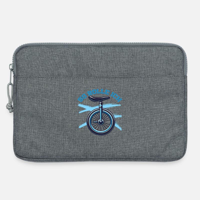 So Rolle Ich Einrad Einradfahrer - Laptoptasche 13" - Grau meliert