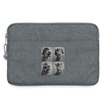 Zèbre - Sacoche pour ordinateur portable 13 pouces - gris chiné - Devant