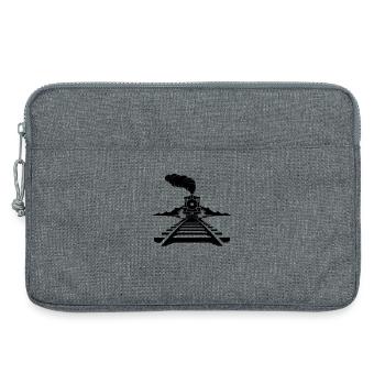 Eisenbahn Skizze - Laptoptasche 13" - Grau meliert - Vorne