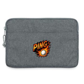 Ping Pong - Tennis de Table - Sacoche pour ordinateur portable 13 pouces - gris chiné - Devant