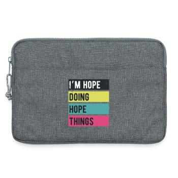 Ich bin Hope Doing Hope Things Retro Colors - Laptoptasche 13" - Grau meliert - Vorne